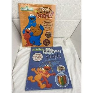 lot 4 Sesame Street Craft Books Rainy Day,Food Crafts animal Crafts Nature Craft